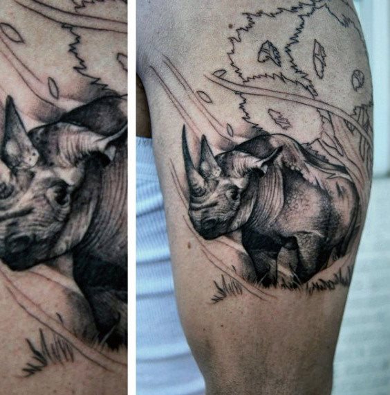tatuaggio rinoceronte 29
