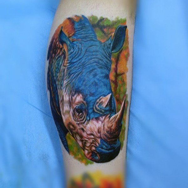 tatuaggio rinoceronte 44