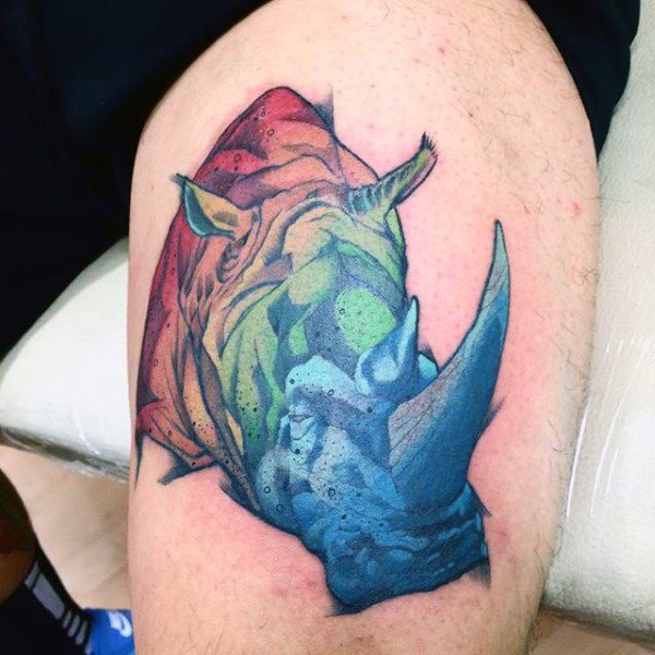 tatuaggio rinoceronte 47