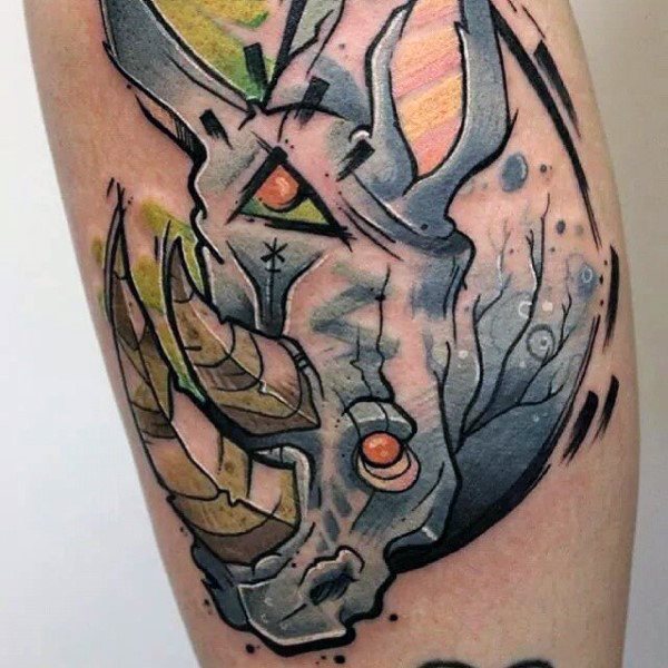 tatuaggio rinoceronte 59
