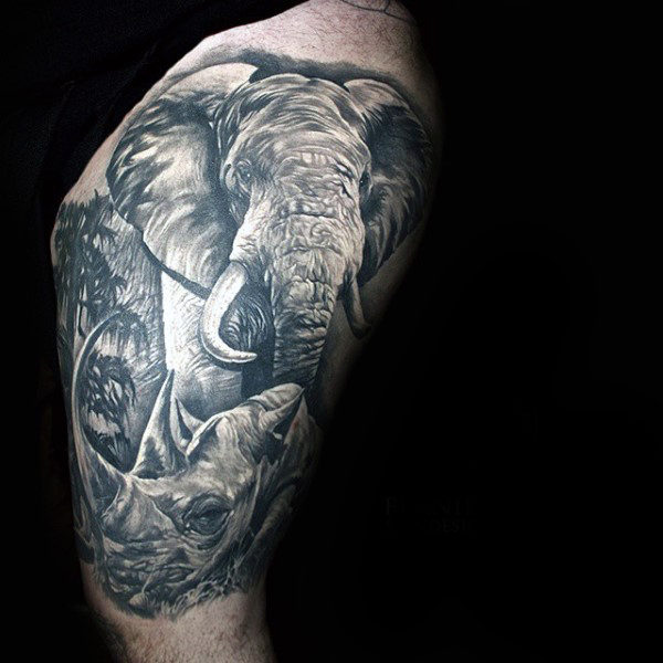 tatuaggio rinoceronte 86