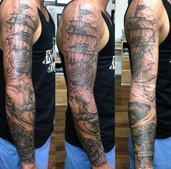 tatuaggio squalo 107