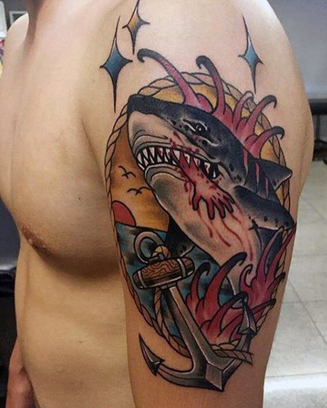 tatuaggio squalo 188