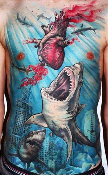 tatuaggio squalo 194