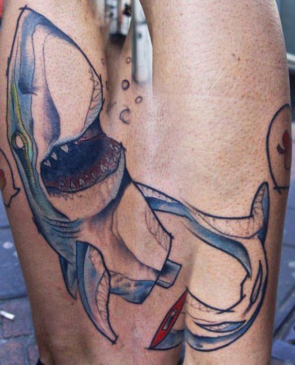 tatuaggio squalo 80