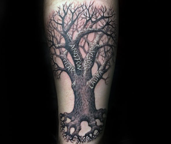 60 Tatuaggi con gli alberi genealogici (con significato)