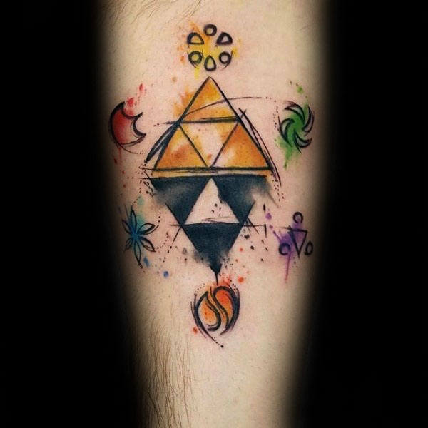 45 Tatuaggi con la Triforza di Zelda (con significato)