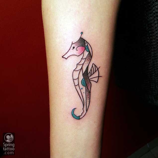 tatuaggio cavalluccio marino 44