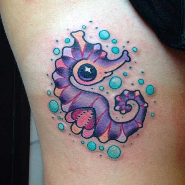 tatuaggio cavalluccio marino 59