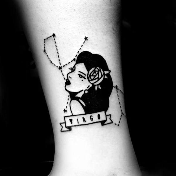 tatuaggio segno vergine 45