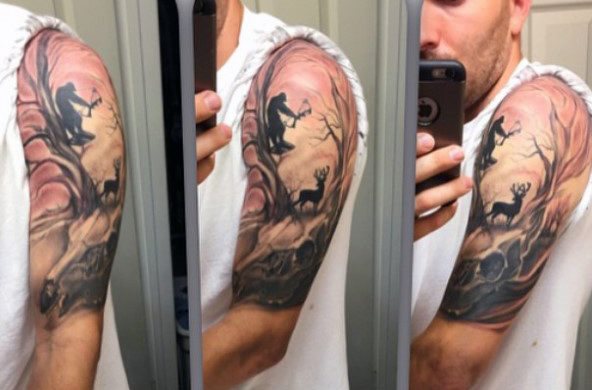 tatuaggio caccia 100