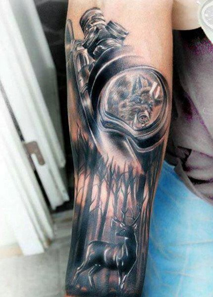tatuaggio caccia 148