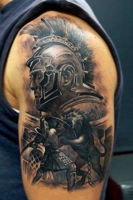 tatuaggio gladiatore 70