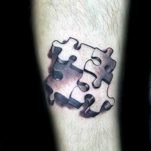 tatuaggio pezzi di puzzle 22