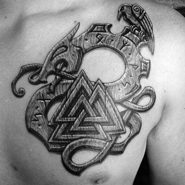 tatuaggio valknut 17