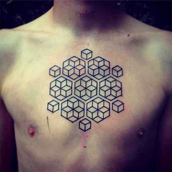 tatuaggio geometrico 44