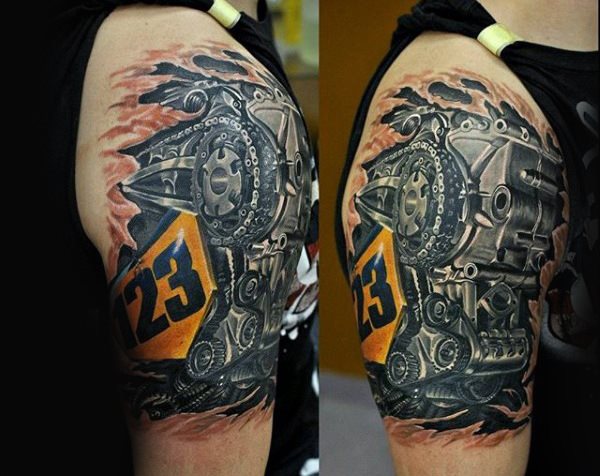 tatuaggio motociclista 10