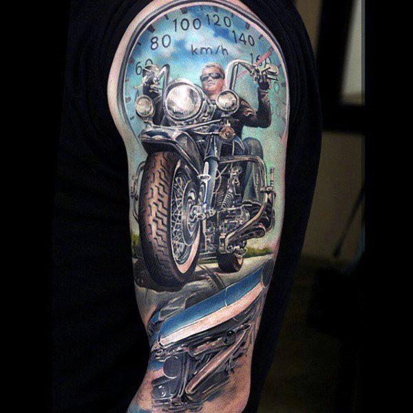 tatuaggio motociclista 120