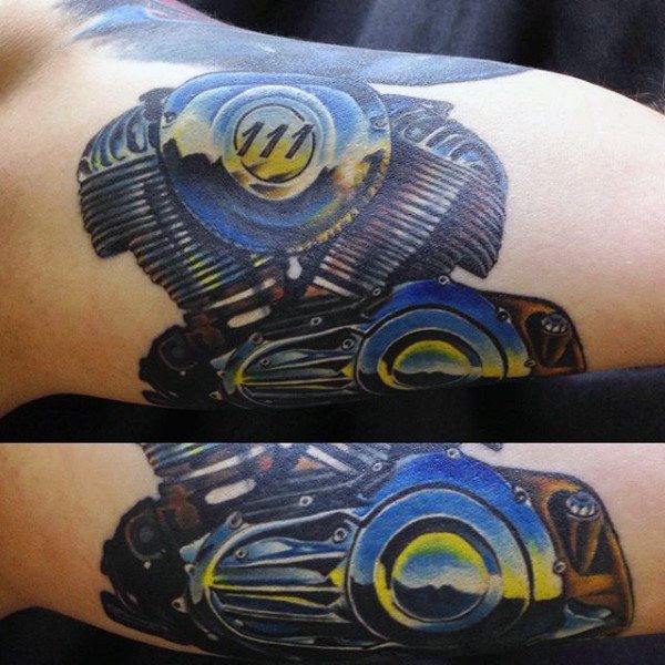tatuaggio motociclista 86