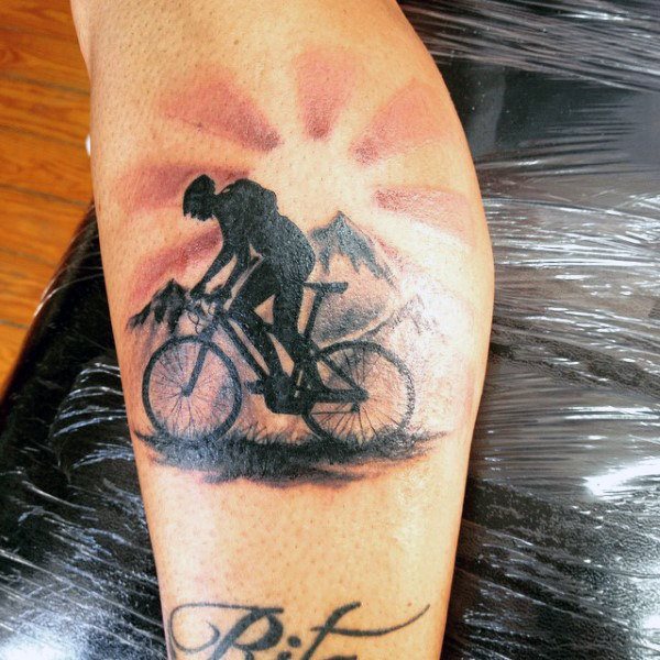 tatuaggio bicicletta ciclismo 100