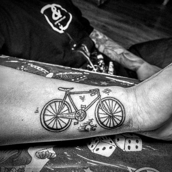 tatuaggio bicicletta ciclismo 109
