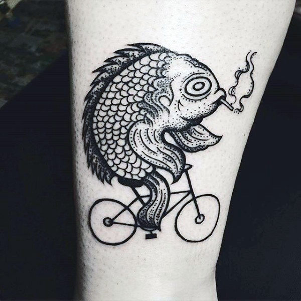 tatuaggio bicicletta ciclismo 160