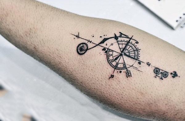 tatuaggio bicicletta ciclismo 163