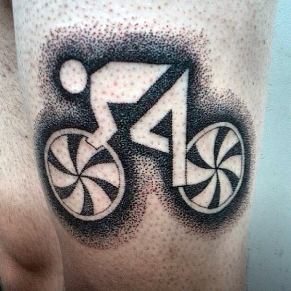 tatuaggio bicicletta ciclismo 166