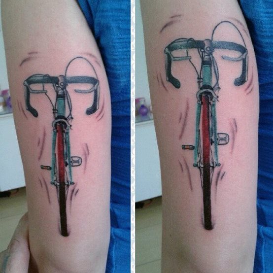 tatuaggio bicicletta ciclismo 178