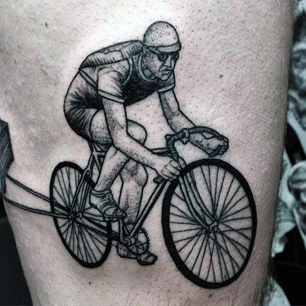 tatuaggio bicicletta ciclismo 196