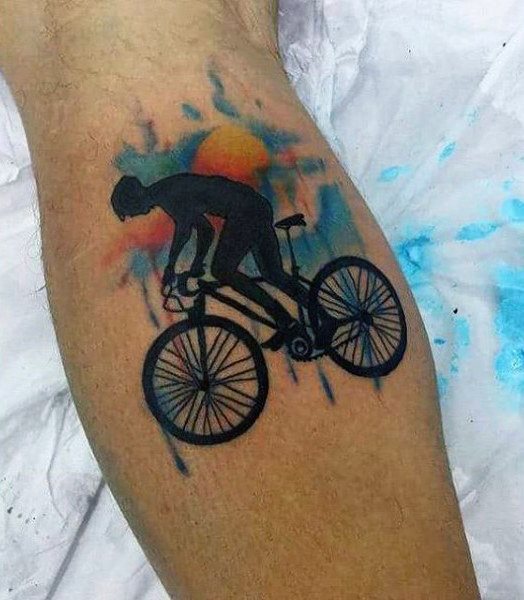 tatuaggio bicicletta ciclismo 70