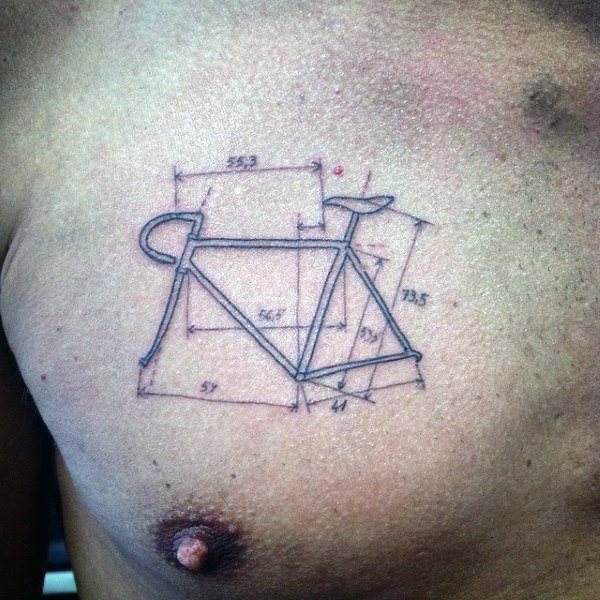 tatuaggio bicicletta ciclismo 91