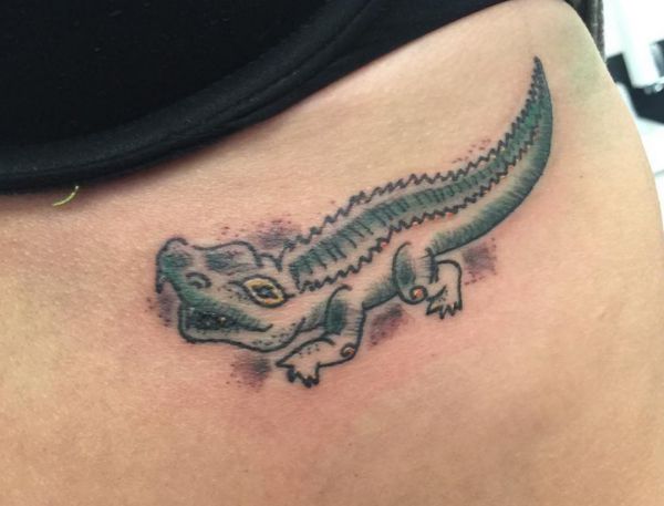 tatuaggio coccodriloo caimano 12