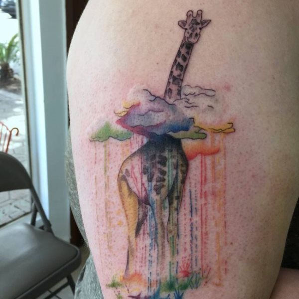 tatuaggio giraffa 96