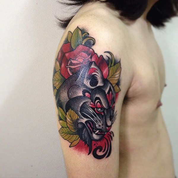 tatuaggio puma pantera 144