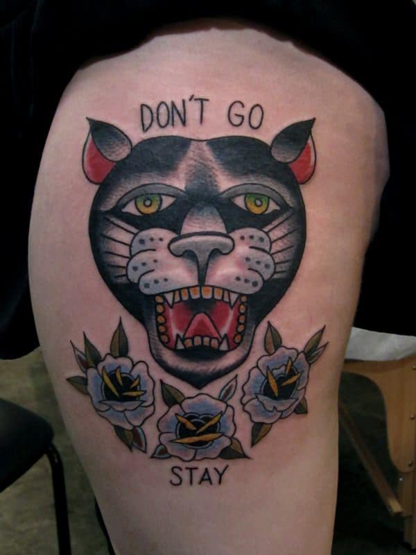 tatuaggio puma pantera 68