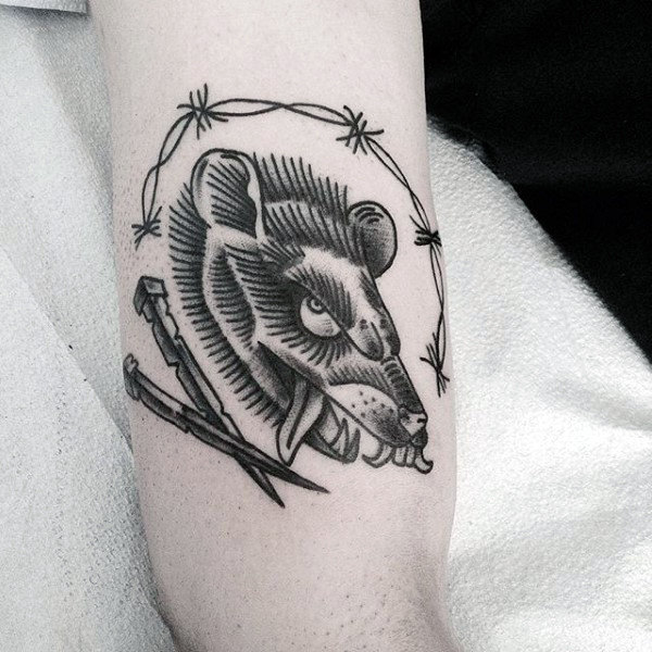 tatuaggio ratto topo 149