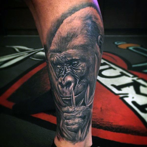tatuaggio scimmia 222