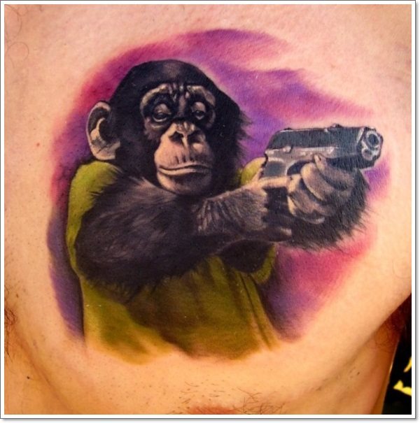 tatuaggio scimmia 306
