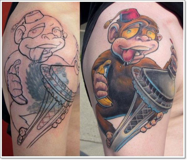 tatuaggio scimmia 318