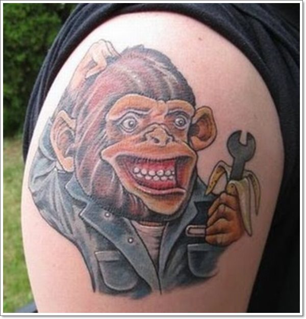 tatuaggio scimmia 322