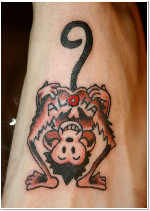 tatuaggio scimmia 410