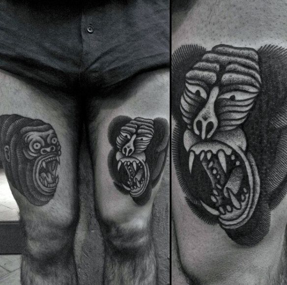 tatuaggio scimmia 454