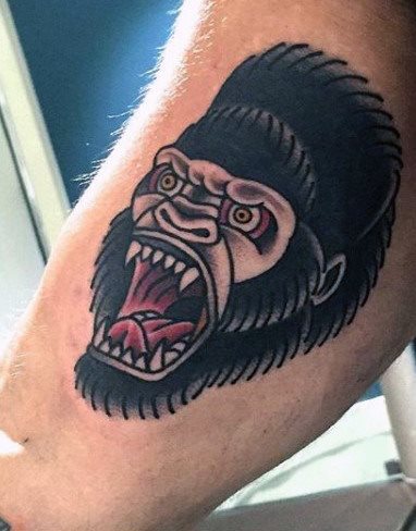 tatuaggio scimmia 458
