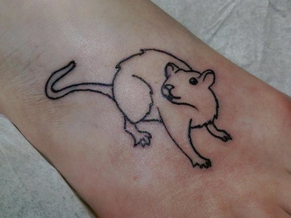 tatuaggio topo 110