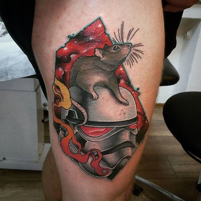 tatuaggio topo 46