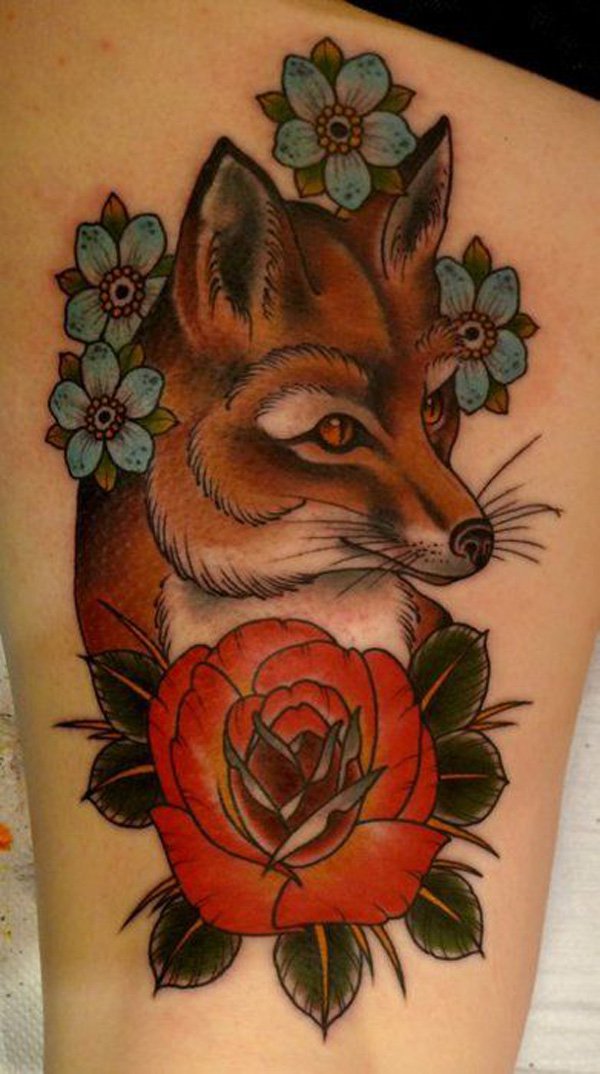 tatuaggio volpe 08