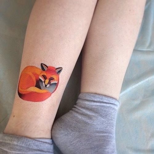 tatuaggio volpe 104