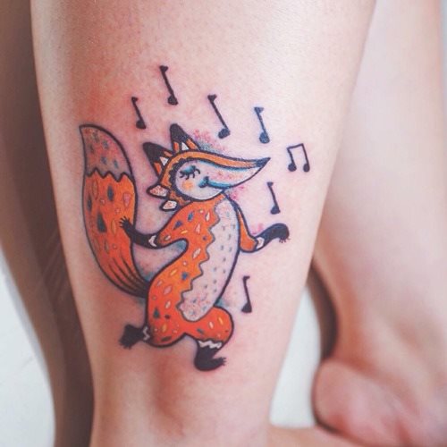 tatuaggio volpe 106