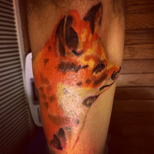 tatuaggio volpe 116